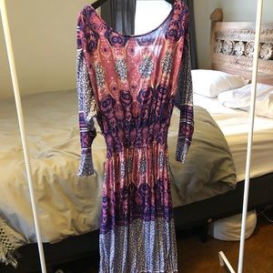 Free People open back maxi dress.